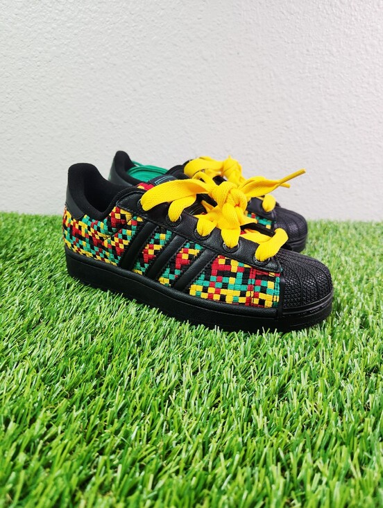Bob Marley adidas Superstar II Jamaica Sneakers Men\'s 4.5 Women\'s 5.5 IH9785 New
